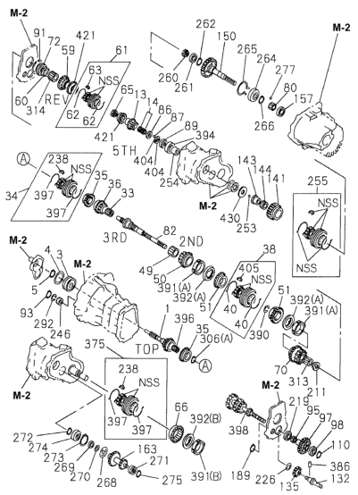 Honda 8-97182-212-0 Shaft, Top Gear