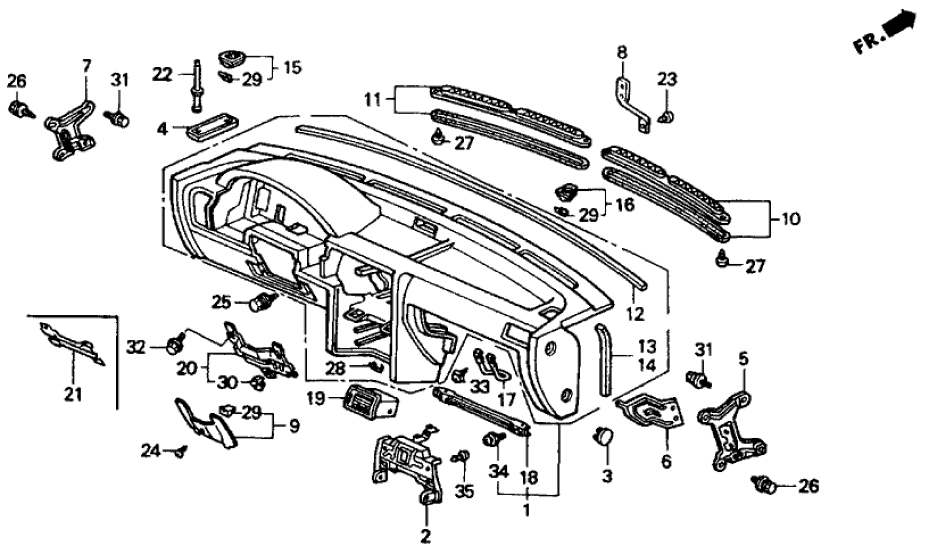 Honda 77100-SM4-A00ZC Panel Assy., Instrument *B44L* (PALMY BLUE)