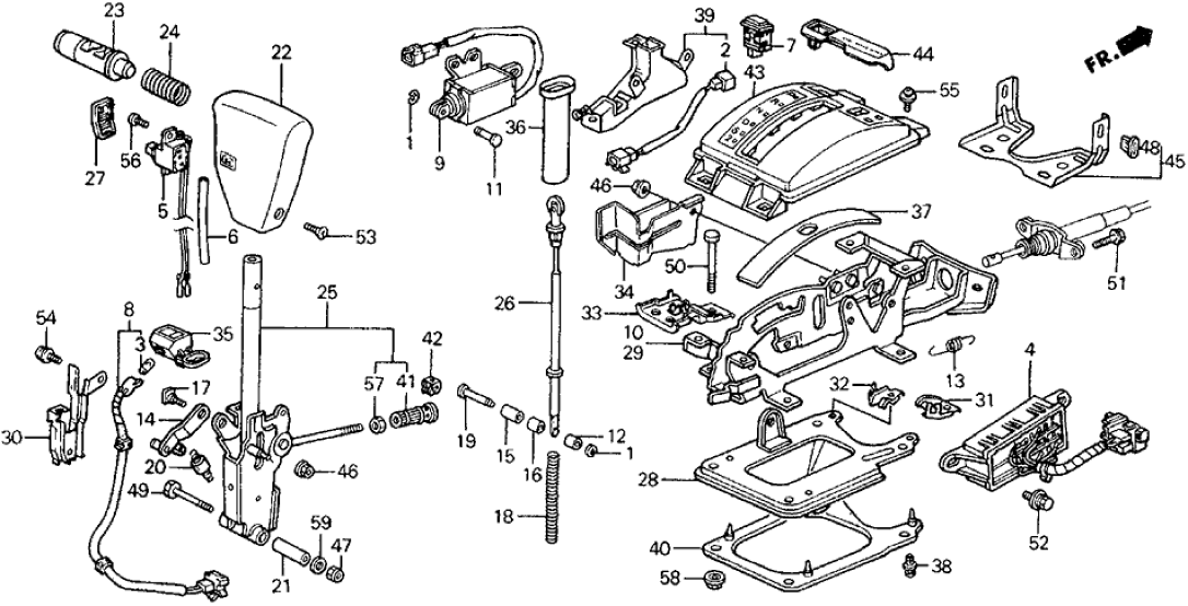 Honda 54139-SH9-A80ZA Plate, Select Lever Knob *NH1L* (BLACK)