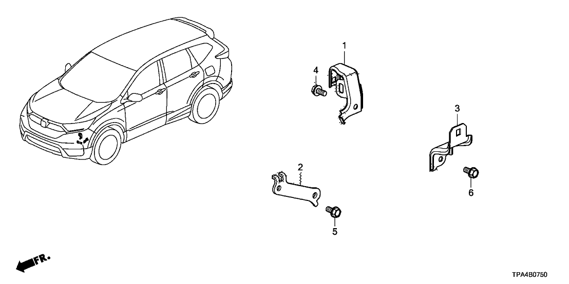 32602-TKN-000 Honda BRACKET MISS GROUND