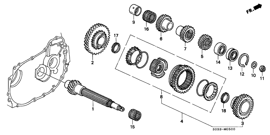 Honda 23521-P20-315 Sleeve Set, Synchronizer (1-2)