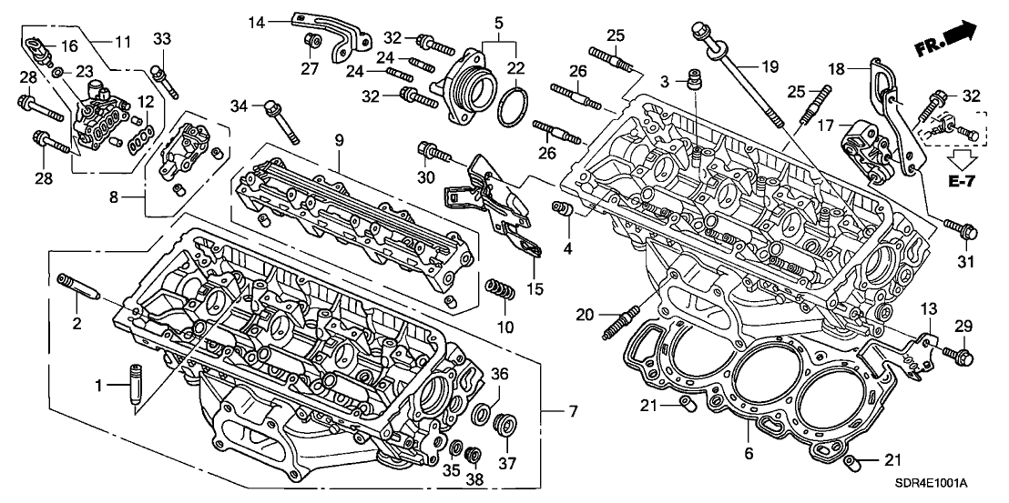 Honda 32113-RCJ-A00 Stay, Crank Sensor Connector (1-2)