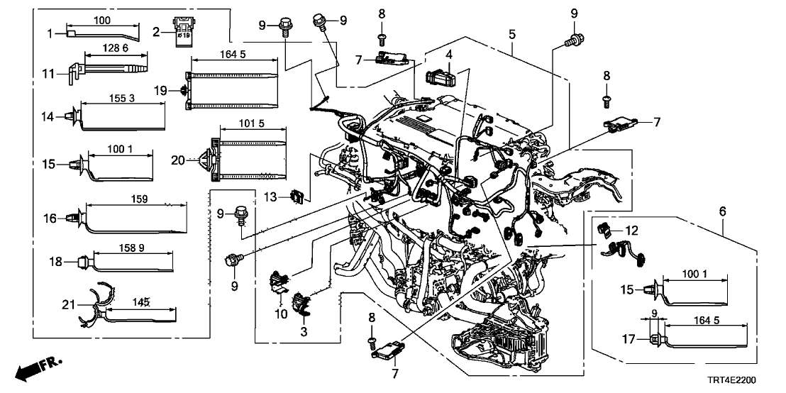 Honda 91501-RE1-Z00 Cover, Ecu Connector