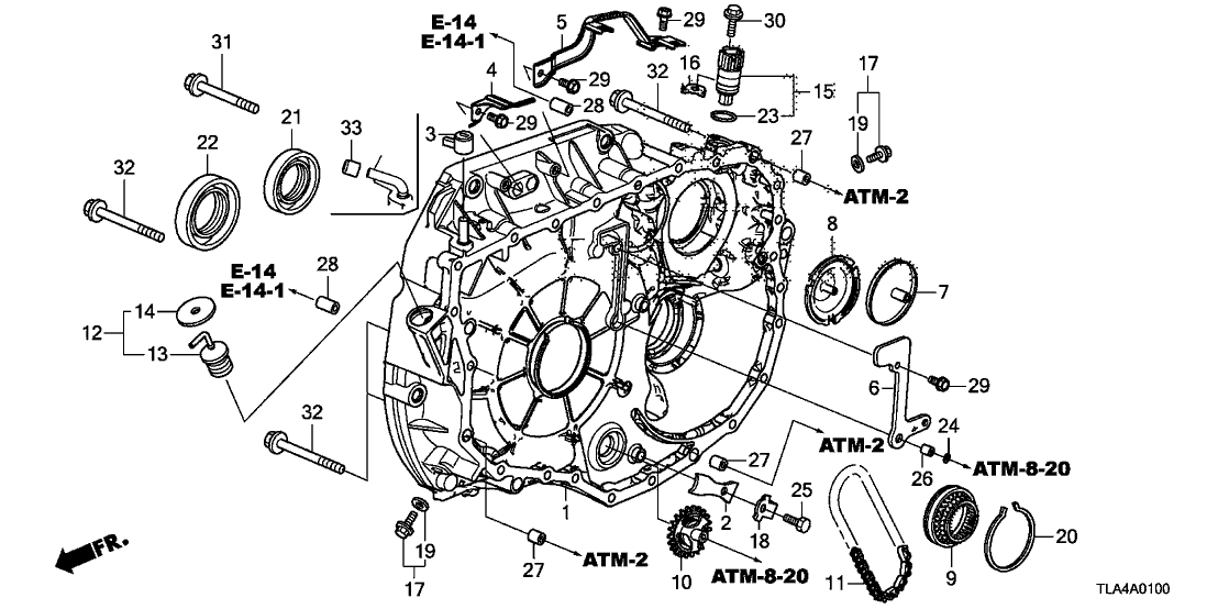 Honda 21318-5LJ-000 Plate, Bearing Setting