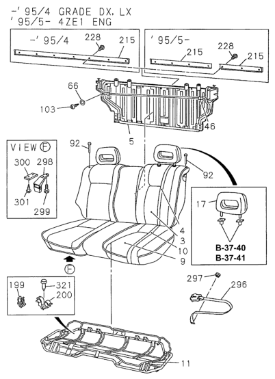 Honda 8-94373-805-4 Pad, R. RR. Seat-Back