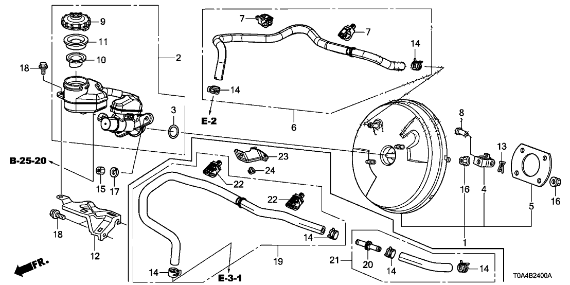 Honda 46407-SYJ-H01 Clamp, Tube