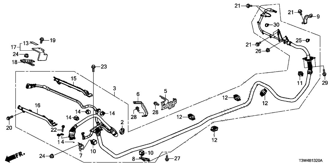 1F171-5K1-010 Honda Bracket,Shield Pipe