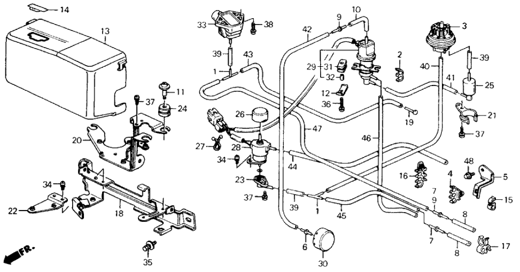 Honda 36160-PM5-L51 Valve Assembly, Purge Cut Solenoid