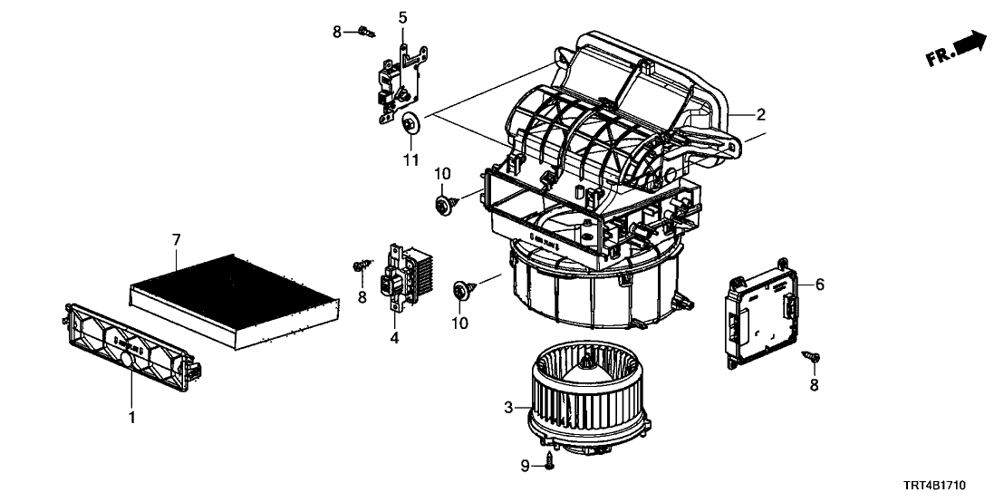 Honda 79310-TRT-A01 Motor, With Fan