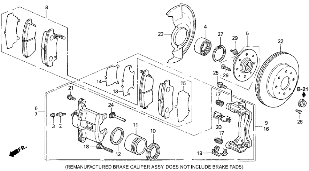 Honda 45226-SR3-V01 Shim B (Inner)