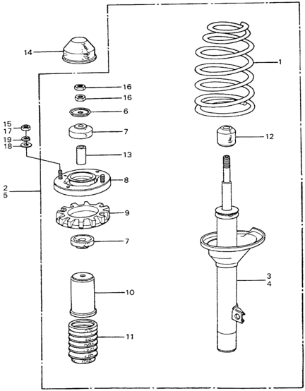 Honda 52612-SA0-064 Shock Absorber Unit, Left Rear