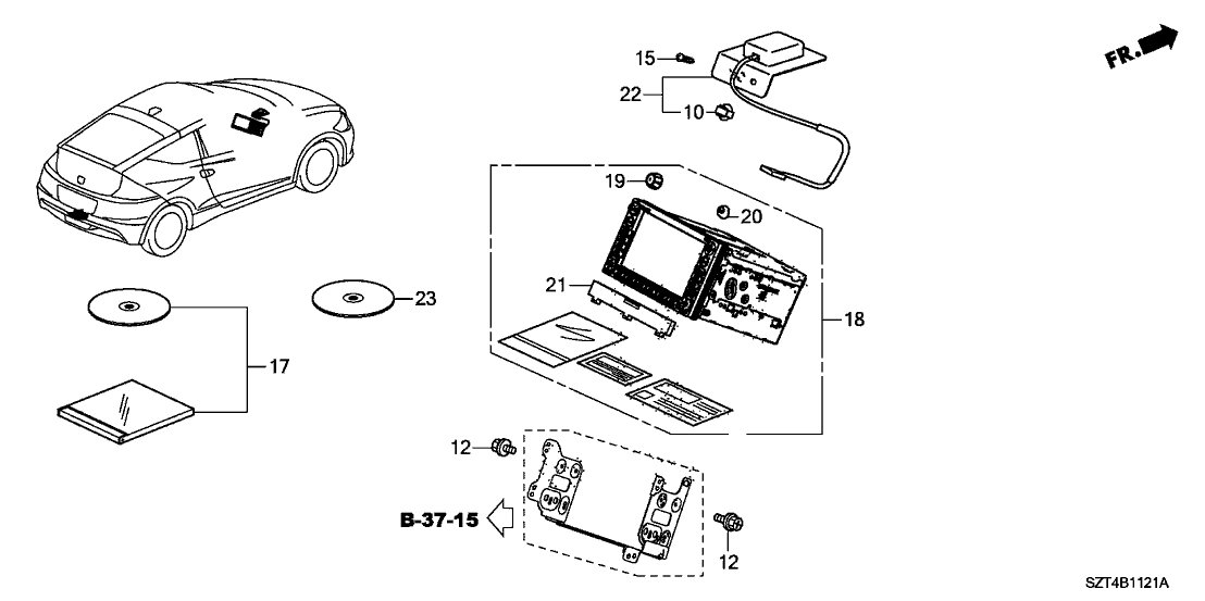 Honda 39540-SZT-A01RM Navigation