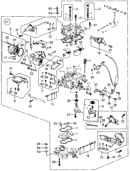 Honda 16014-PA6-663 Cap Set, Choke