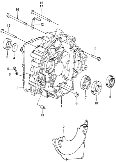 Honda 21351-PA9-010 Cover, Torque Converter