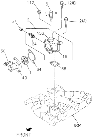 Honda 8-94454-580-0 Valve, Thermal Engine Water