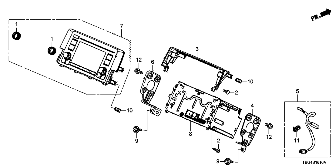 Honda 39100-TBG-A31RM UNIT ASSY., AUDIO (RMD)(WARRANTY) (PANASONIC)