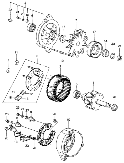 Honda 31119-PA0-662 Bush, Insulation