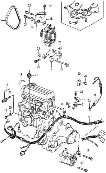 Honda 31113-PD2-010 Stay, Alternator