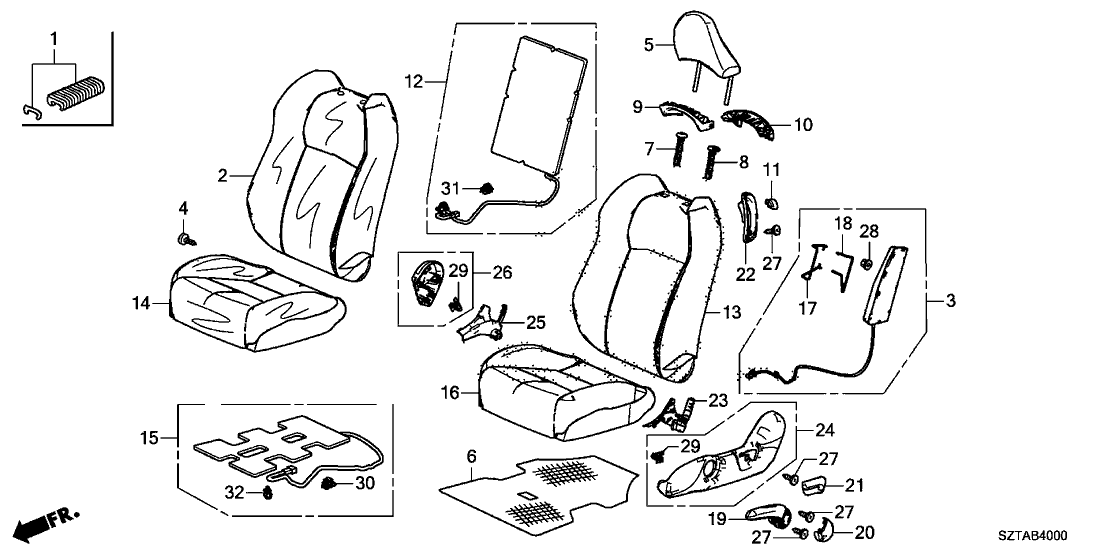 Honda 81635-SZT-G01ZA Garnish, L. Shoulder *NH167L* (GRAPHITE BLACK)