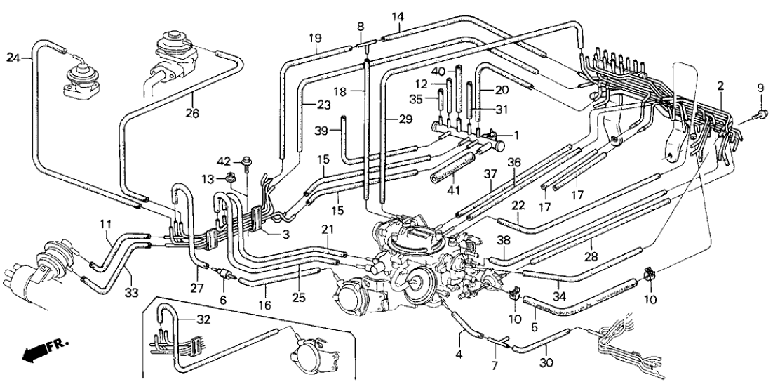 Honda 17400-PE0-663 Pipe A, Install