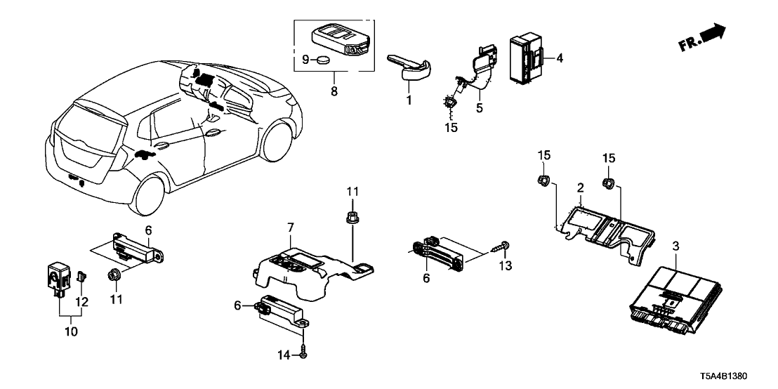 Honda 38329-T5A-A02 Unit Assy, Smart Pcu