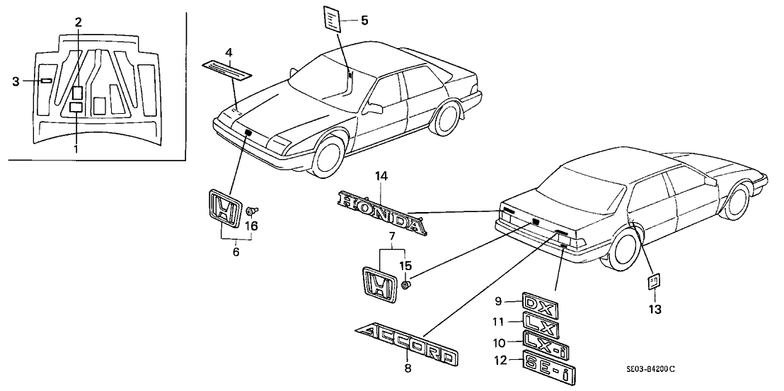 Honda 17277-PH4-662 Label, Tubing