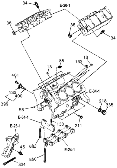 Honda 8-94382-070-0 Dowel, Bearing Cap