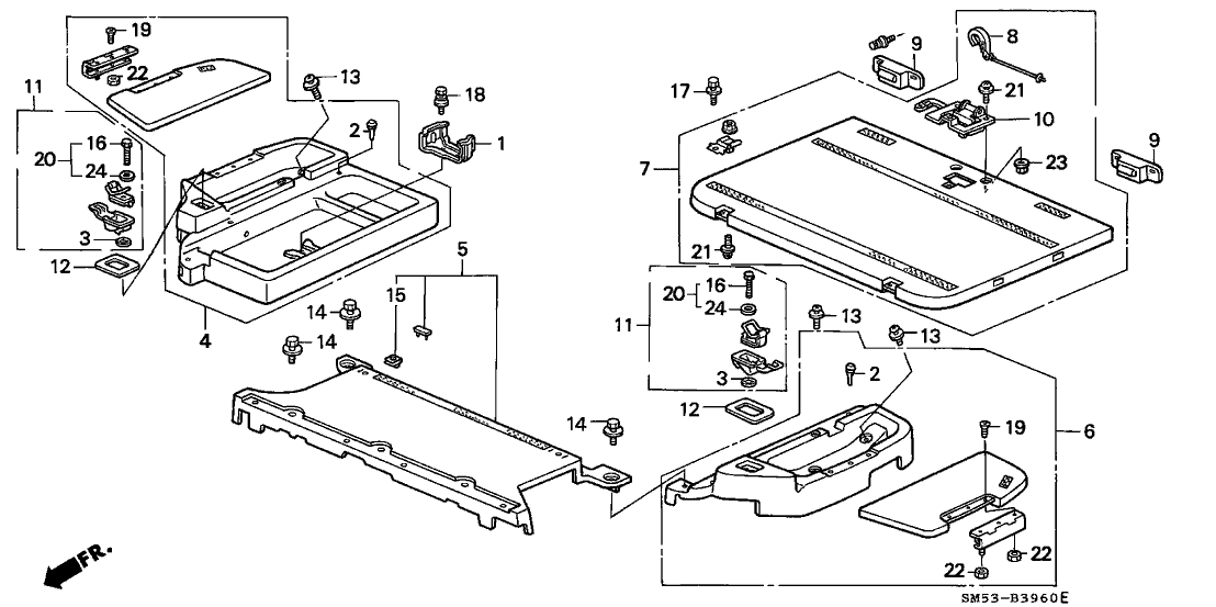 66124-SM5-A00 Honda Holder, Jack