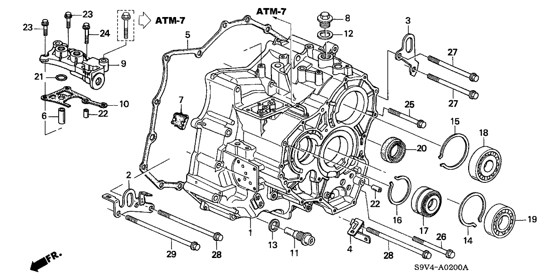 Honda 21232-PFY-000 Hanger A, Transmission