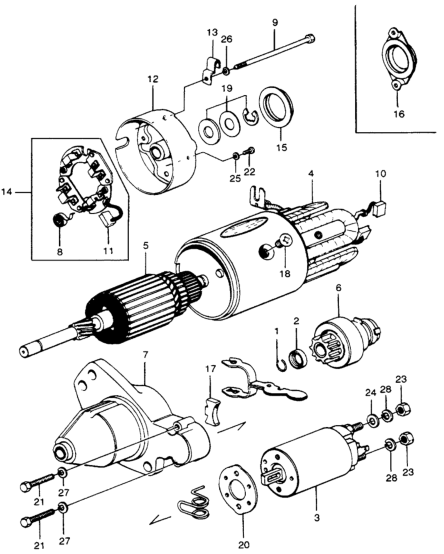 Honda 31231-634-005 Holder, Brush