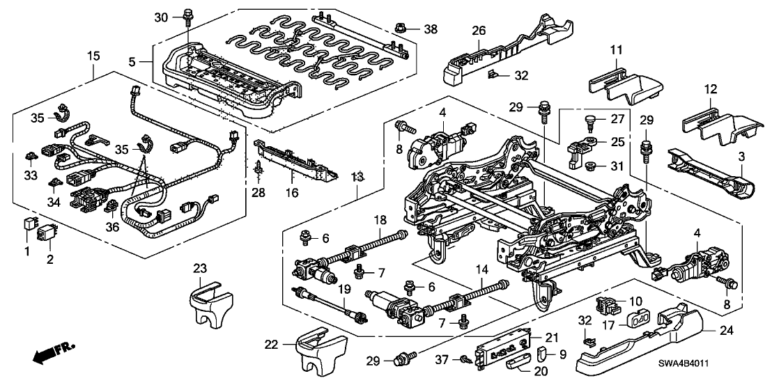 Honda 90121-SJA-A01 Bolt (8MM)