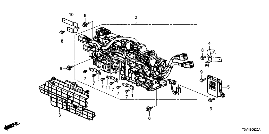 Honda 1E245-5K0-000 Stay, Male Connector (Lower)