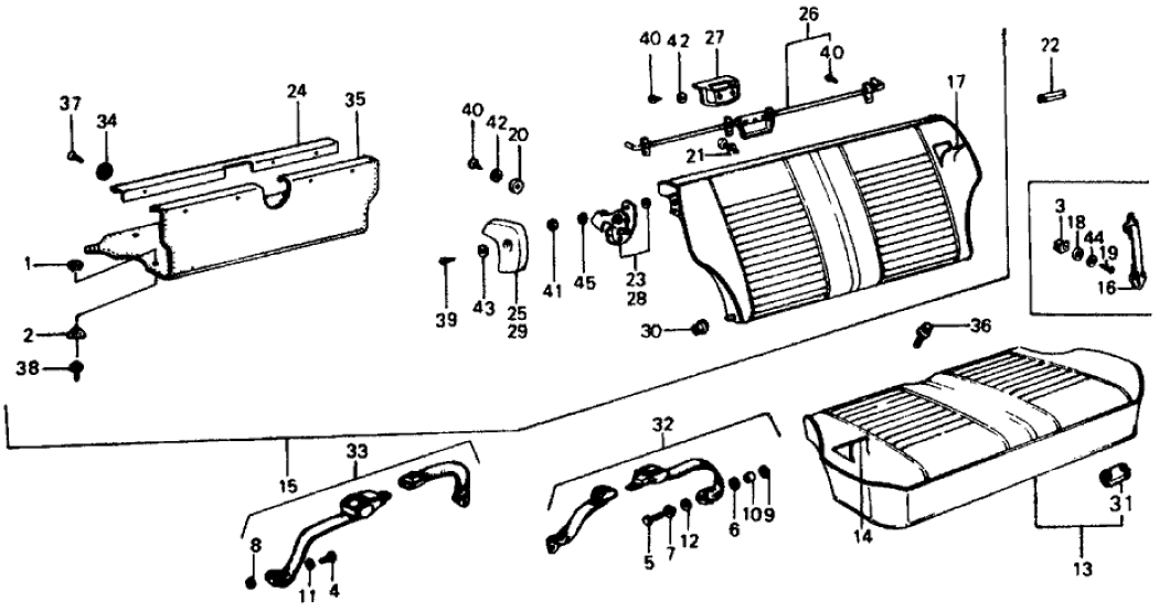 Honda 78164-658-960 Rod, RR. Seat Locking