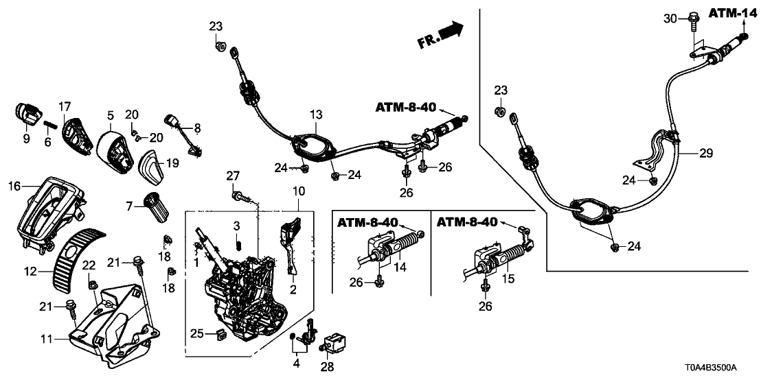 Honda 54031-SFE-951 Spring, Release Return