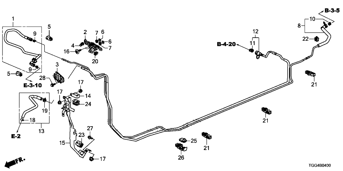 Honda 17700-TGG-A01 Pipe, Fuel Feed