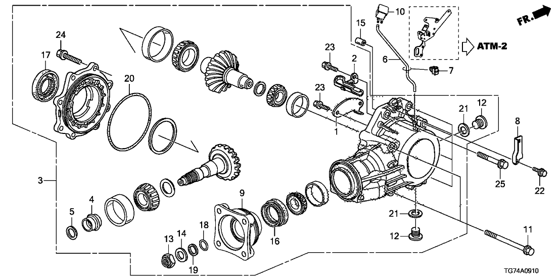 29000 5J8 A00 Genuine Honda Transfer Assembly 29000-5j8-a00-genuine-honda-transfer-assembly