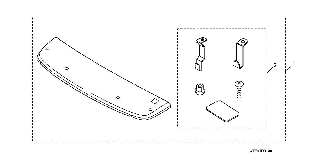 Honda 08R01-TE0-100R1 Hardware Kit