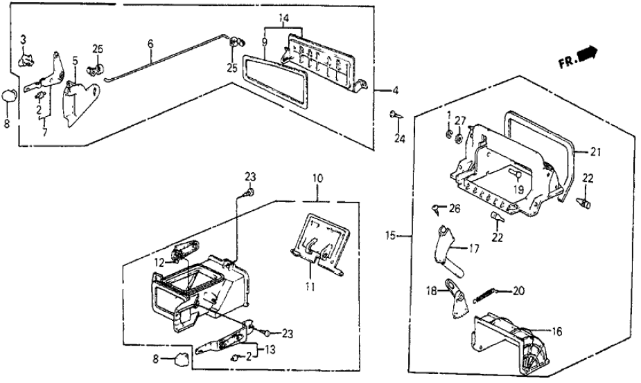 Honda 64427-SB6-670 Lever, Driver Ventilation