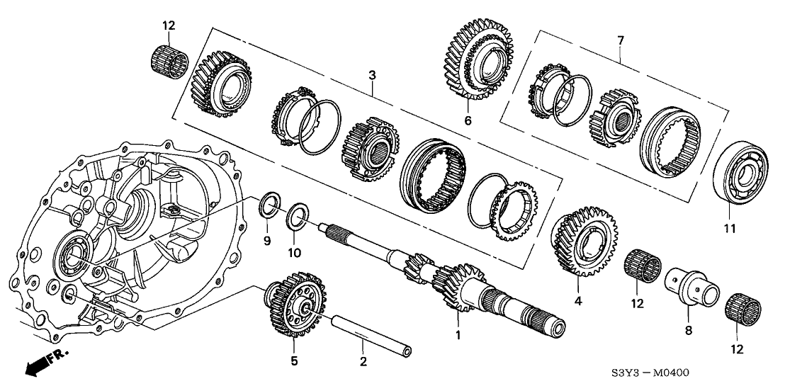 Honda 23211-PHR-R01 Mainshaft