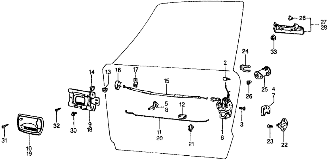 Honda 75450-657-673 Lock, Left Front Door