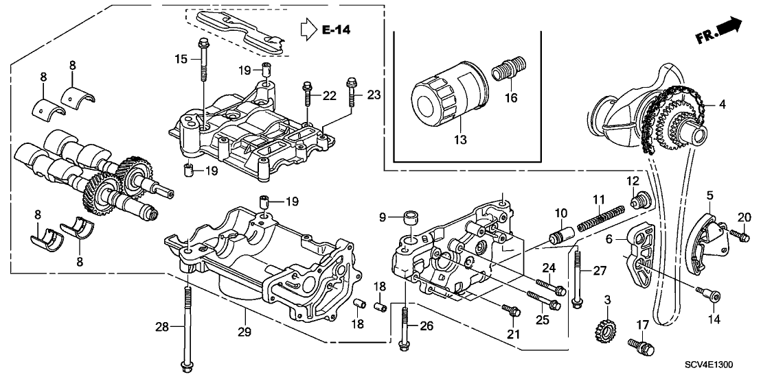 Honda 13410-RAA-A00 Shaft, FR. Balancer