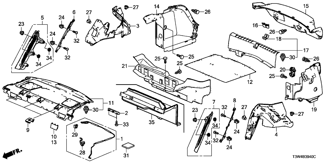 Honda 84651-T3Z-A11ZA Lng Assy L*NH85L*