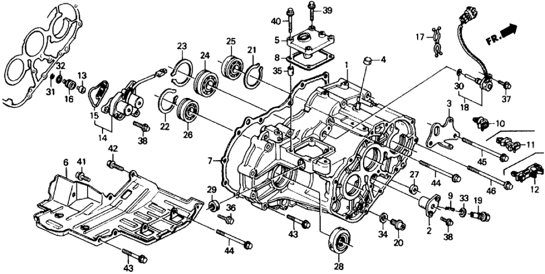 Honda 21232-PS5-000 Hanger, Transmission