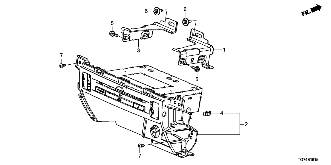 Honda 39110-TG7-A91RM UNIT, BD PLAYER