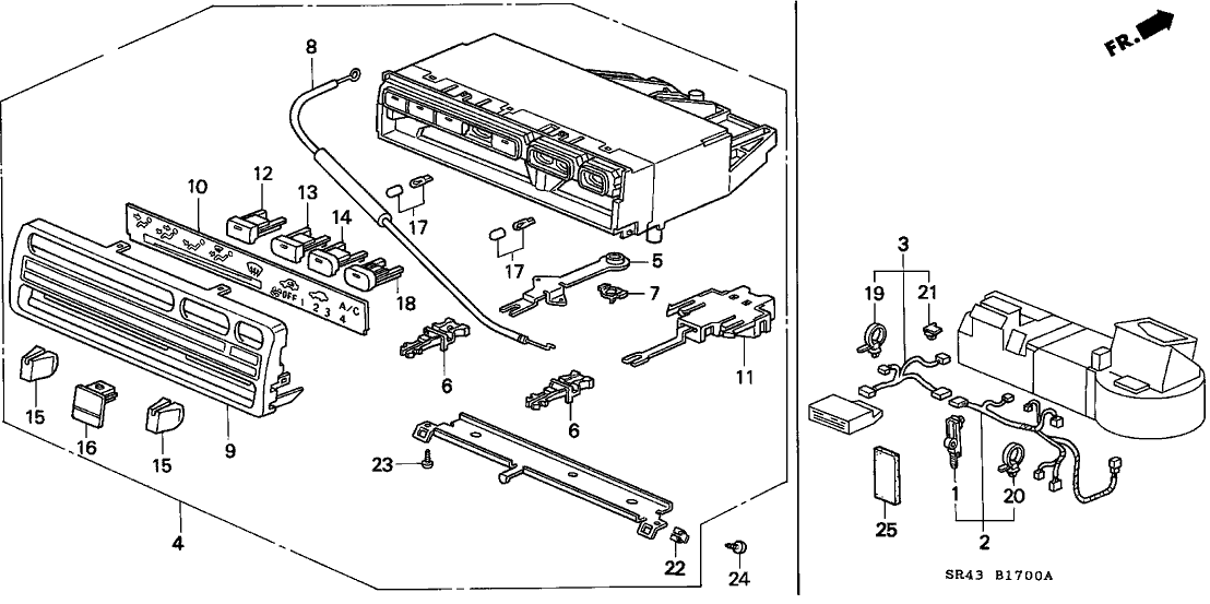 Honda 32157-SR3-A01 Sub-Wire A, Heater