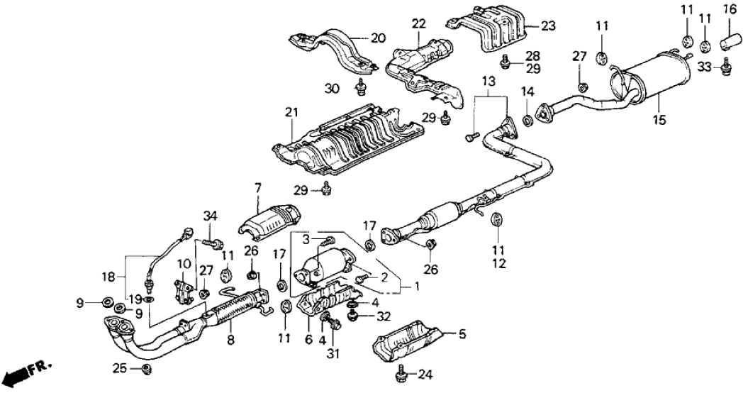 Honda 18181-PK1-660 Cover (Lower)