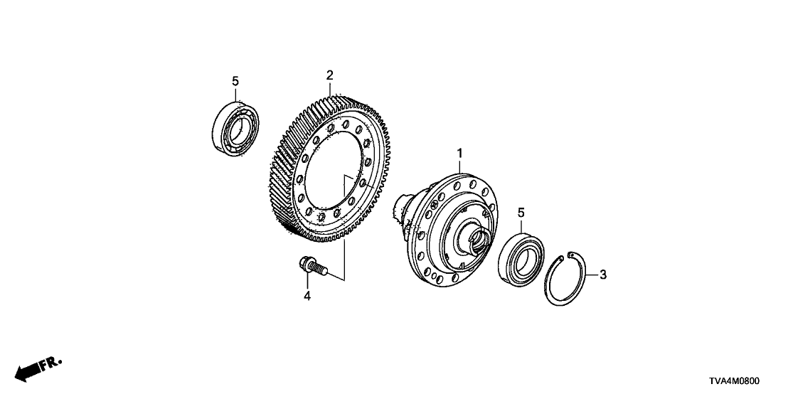 Honda 41100-R7Y-000 Differential Assembly