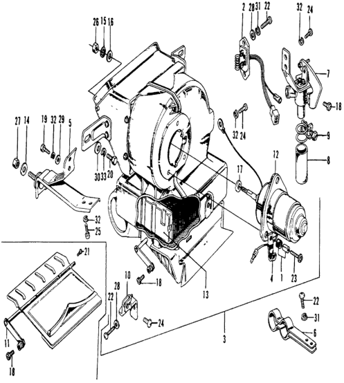 Honda 39213-634-000 Clamp, Heater Cord