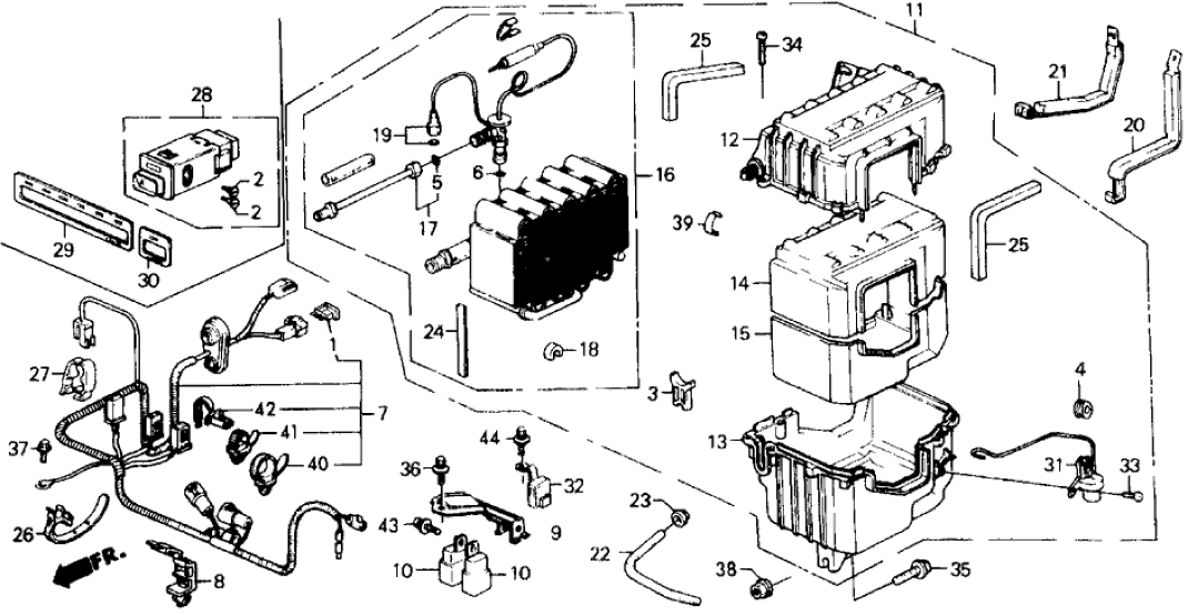 Honda 38710-SH3-A00 Wire Harness, Air Conditioner