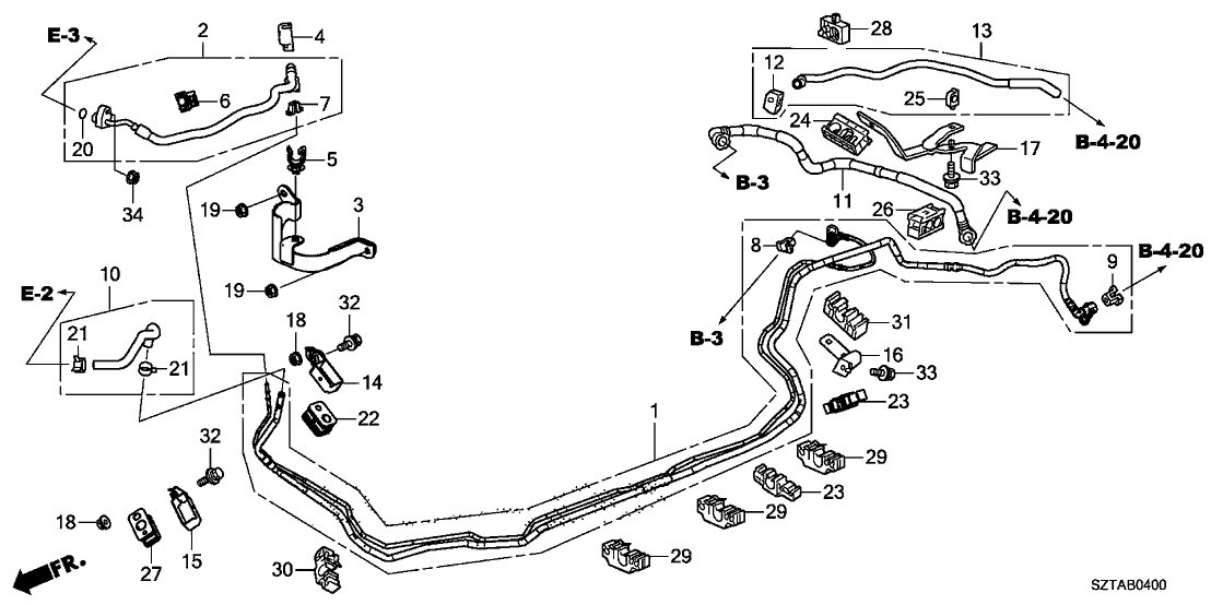 Honda 16723-RTW-G00 Bracket, Fuel Feed Hose